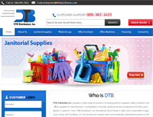 Tablet Screenshot of dtbdistributors.com